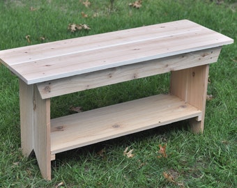 Entryway Bench, Indoor Bench, Rustic Bench, Farmhouse Furniture, Wooden Bench, Cedar Bench, Wood Seating, Table Bench, Custom Bench