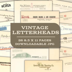 Carta intestata vintage per diari spazzatura, arte, scrapbooking o collage