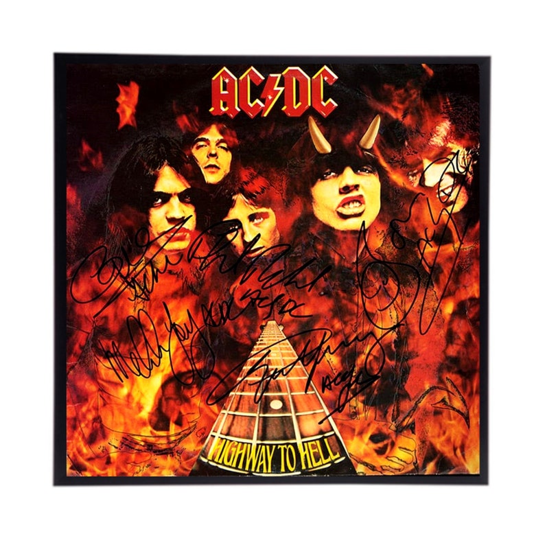 Buy1get1free AC/DC / ACDC Autographed Album Cover Reprints / Choose ...