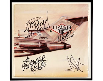 ビースティ・ボーイズ 直筆サイン入りアルバムカバー復刻版 - 12インチ