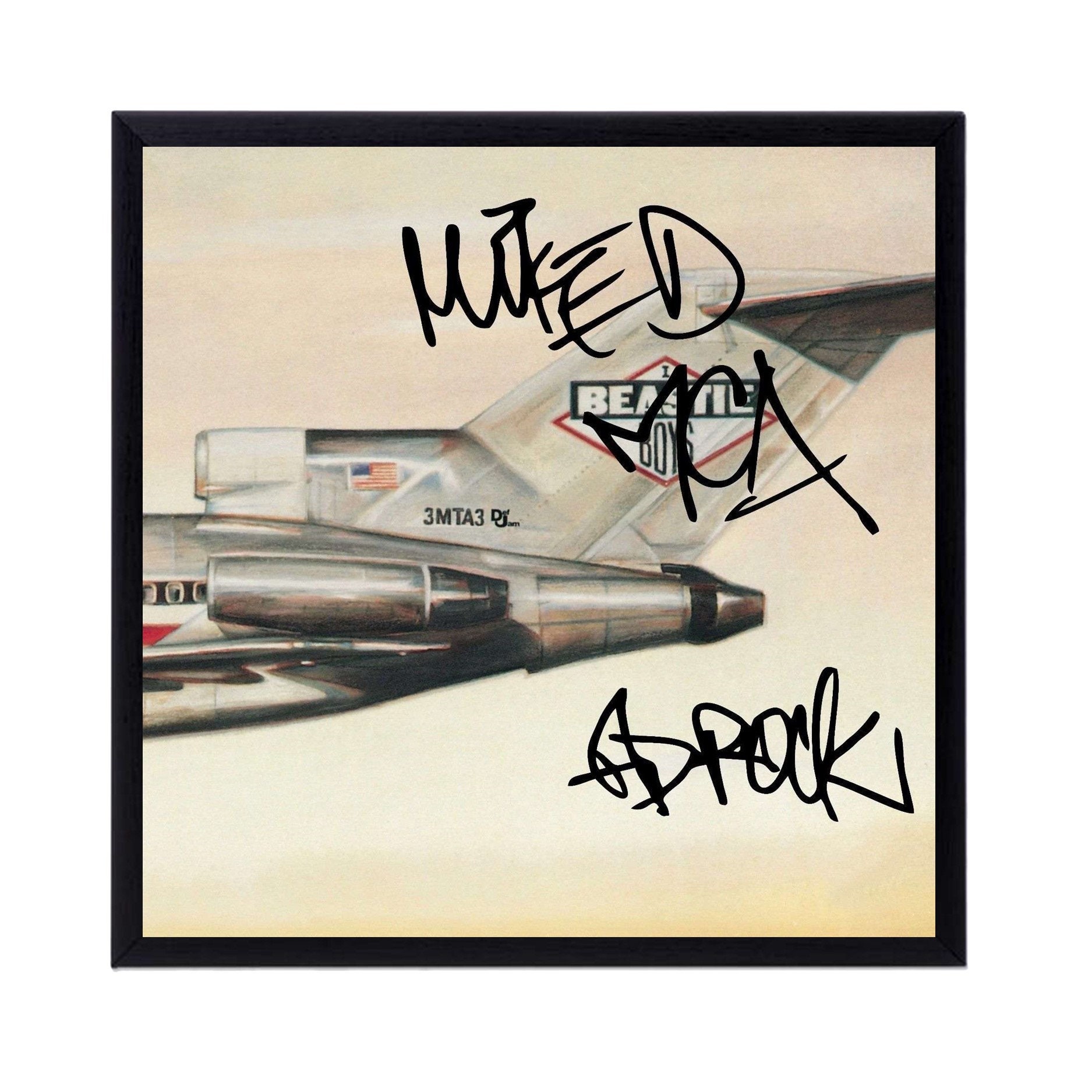 ビースティ・ボーイズ 直筆サイン入りアルバムカバー復刻版 - 12インチ