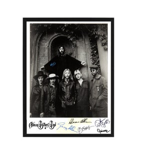 Allman Brothers Autographed band photo Replica