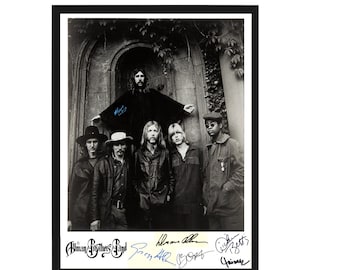 Allman Brothers Autographed band photo Reprint, 11” x 14” inches