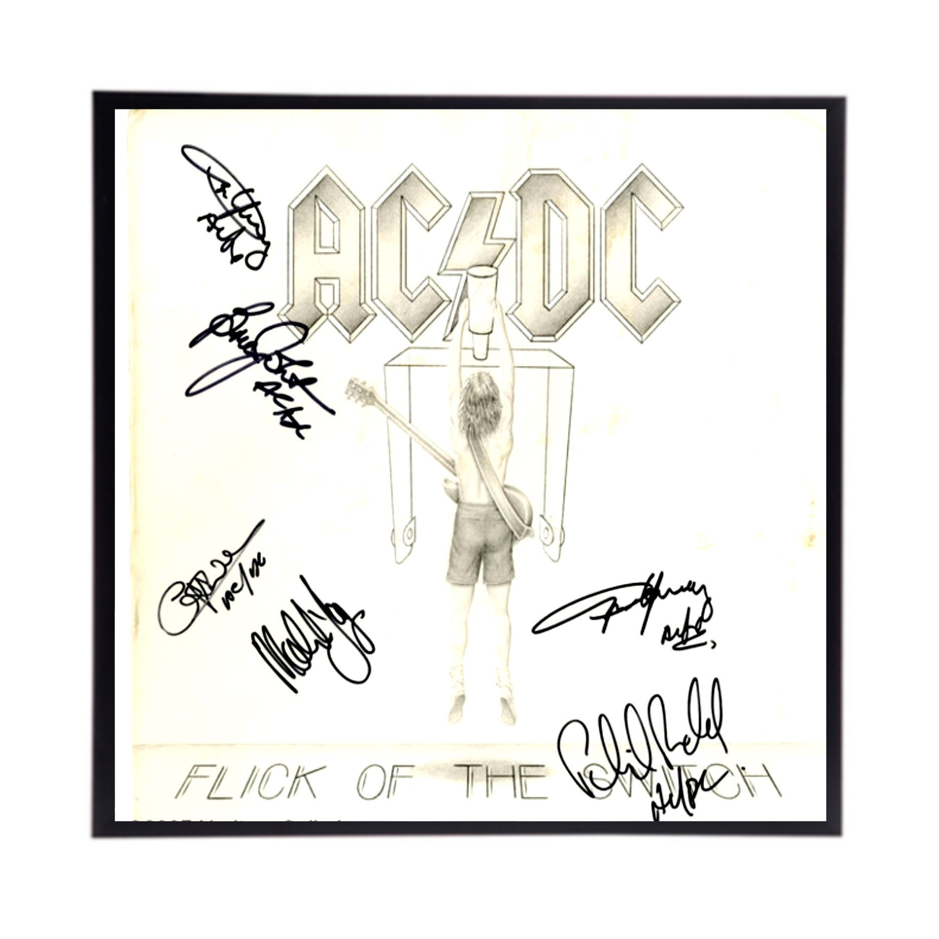 AC/DC / ACDC Autographed Album Cover Reprints / Choose From