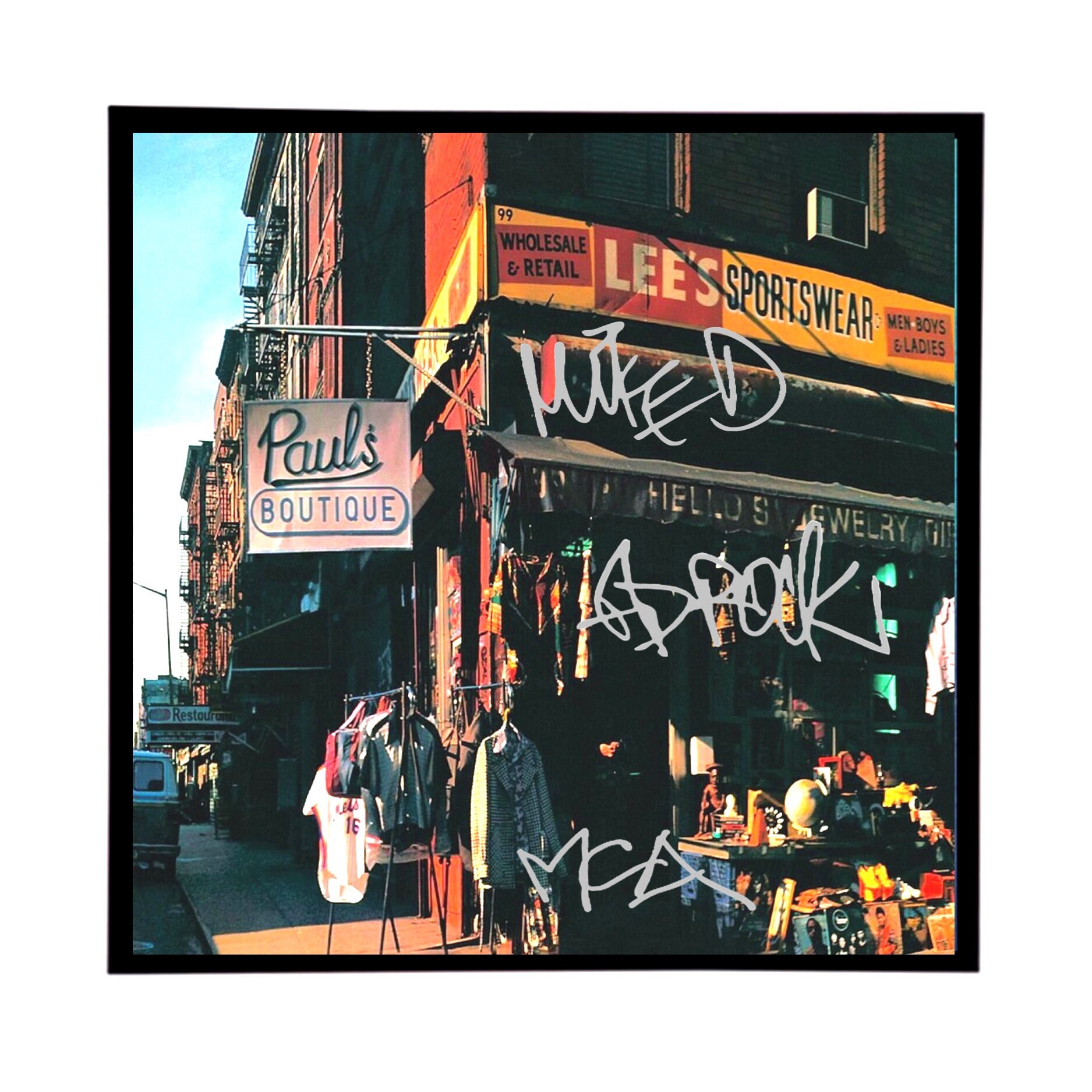Beastie Boys Framed Autographed Album Cover Reprint (12