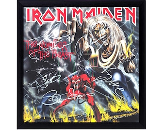 アイアン・メイデン（Iron Maiden）直筆サイン雑誌 アイアン・メイデン直筆サイン入りアルバム復刻版 / ブルース