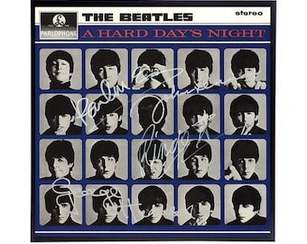 Ristampe della copertina dell'album autografato dei BEATLES / Scegli tra 6 copertine diverse