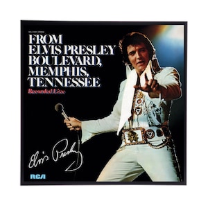 Elvis Presley（エルビス・プレスリー）直筆サイン エルヴィス・プレスリー直筆サイン入りアルバムカバー復刻版 - Etsy 日本