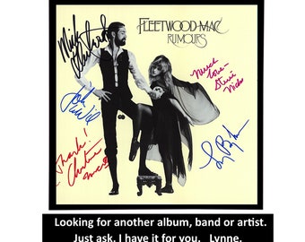 Fleetwood Mac Autographed Album Cover Reprints / Choose from 6 different covers