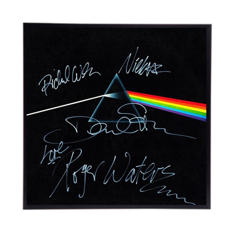 PINK FLOYD BAND signed autographed photo dark days COA Hologram main image 0