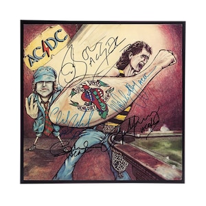AC/DC / ACDC Autographed Album Cover Reprints / Choose from 8 different covers / Bon Scott / Angus Young