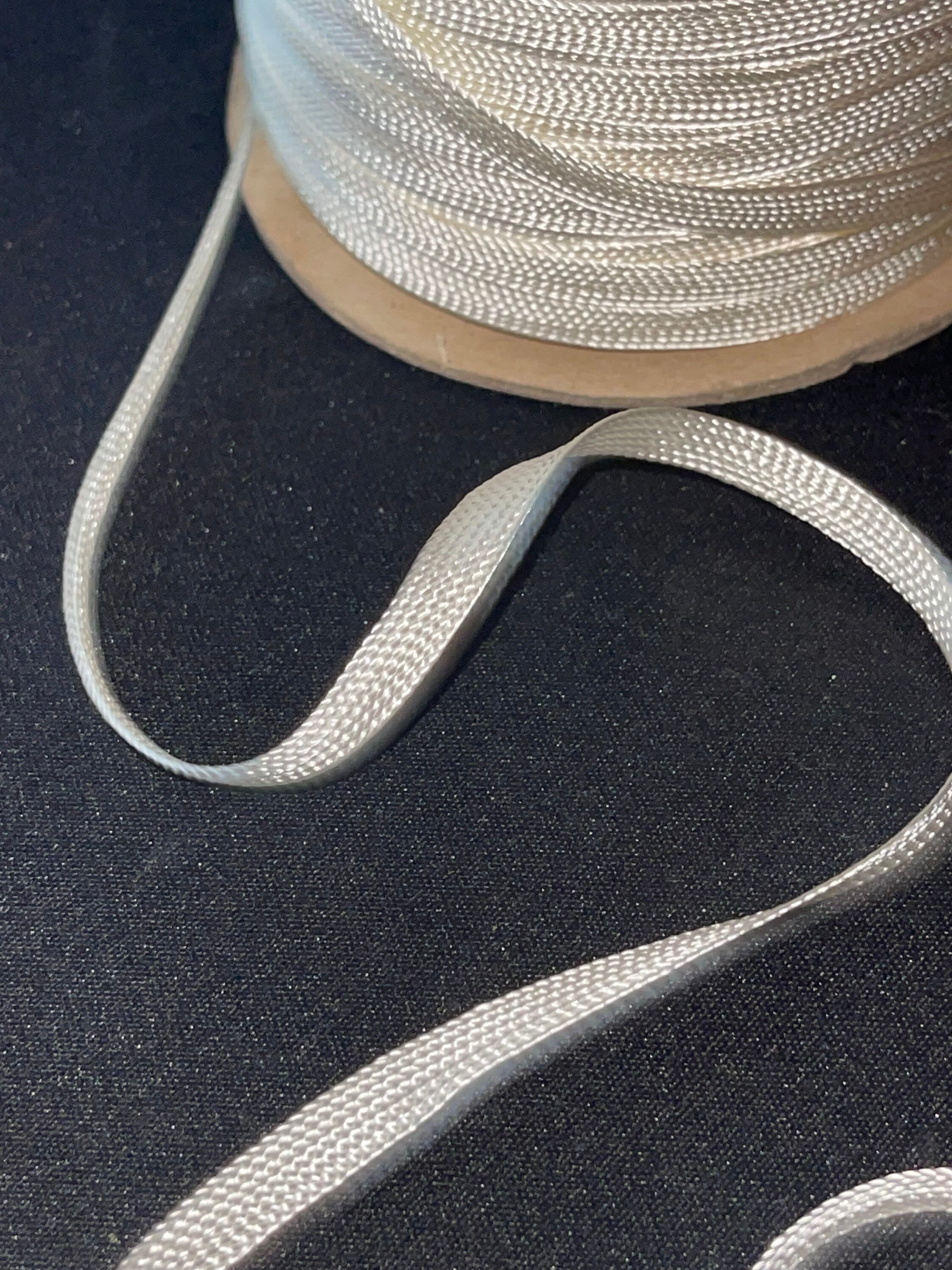 10 YARDS VINTAGE Winter White Vintage Middy Braid Reversible