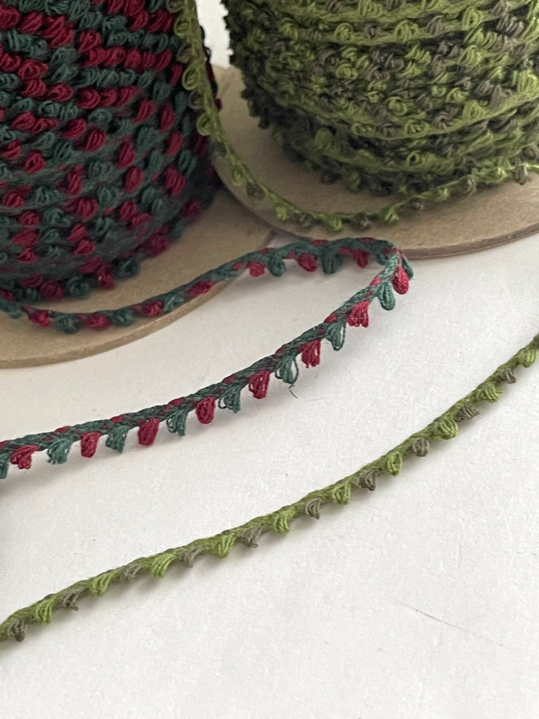 Vintage Dainty Tiny Looped Fringe, Passementerie, Doll Fringe Western ...