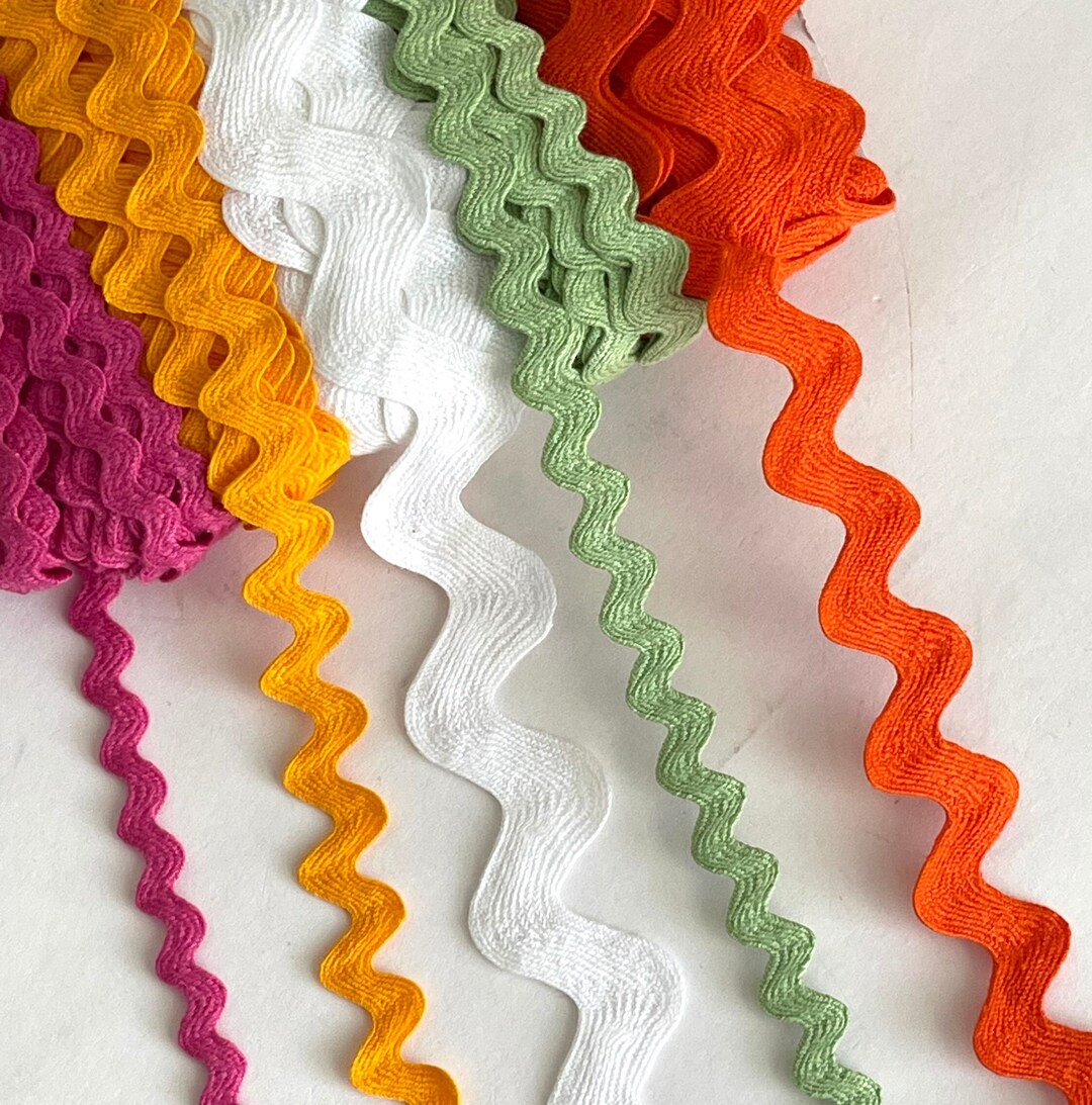 25-YARDS Vintage Assortment Bundle Cotton Mutli Colors Darling Ric Rac ...