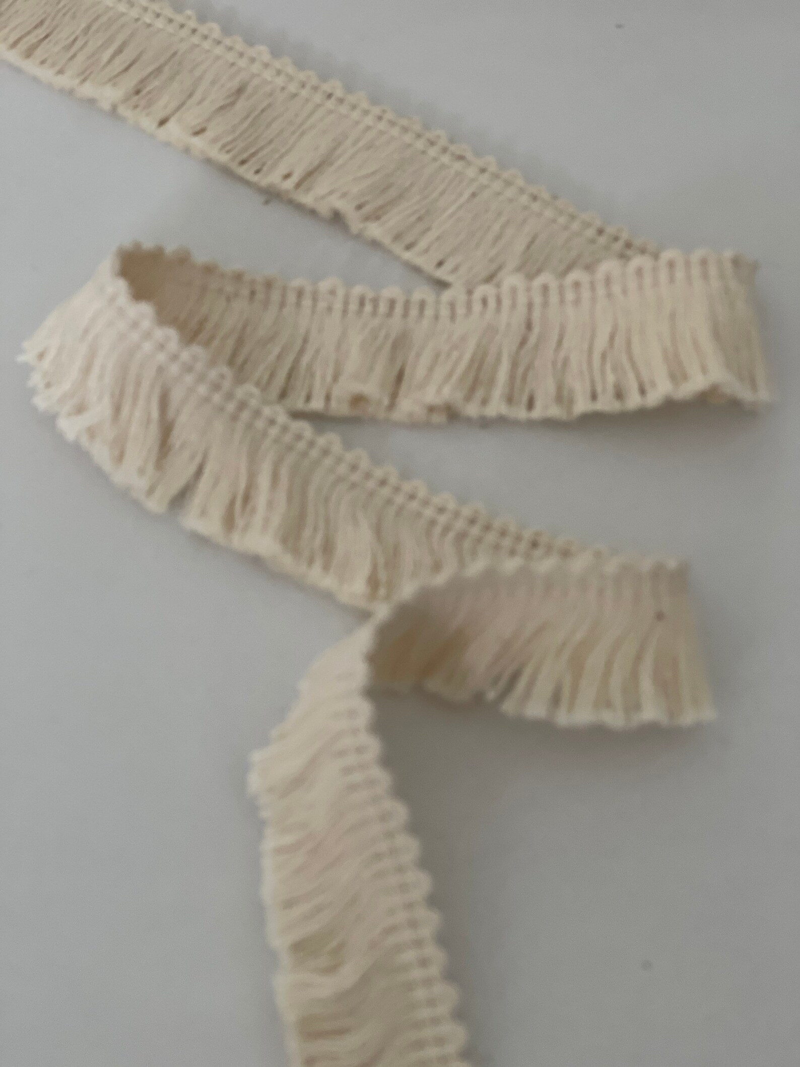 3 YARDS Natural Cotton Brush Fringe Trim Novelty Stitch Border Etsy