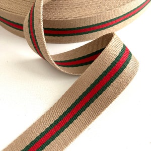 Striper Tape Reversible Sporty Woven Webbing, Belting, Straps, Heavy Duty  Ribbon Stripe Novelty Tape Striped Holiday Designer Ribbon