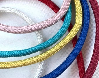Stretch Elastic Cord, Cotton Filler Stretch Vintage Rayon Cord, Durable Elastic Round Tubing, Elastic Stretch Rope Trim, Belting, Bands,