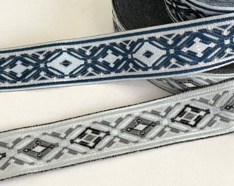 Resumen celta vintage, boho, tribal, cinta tejida étnica jacquard tejida geométrica, correas, correas