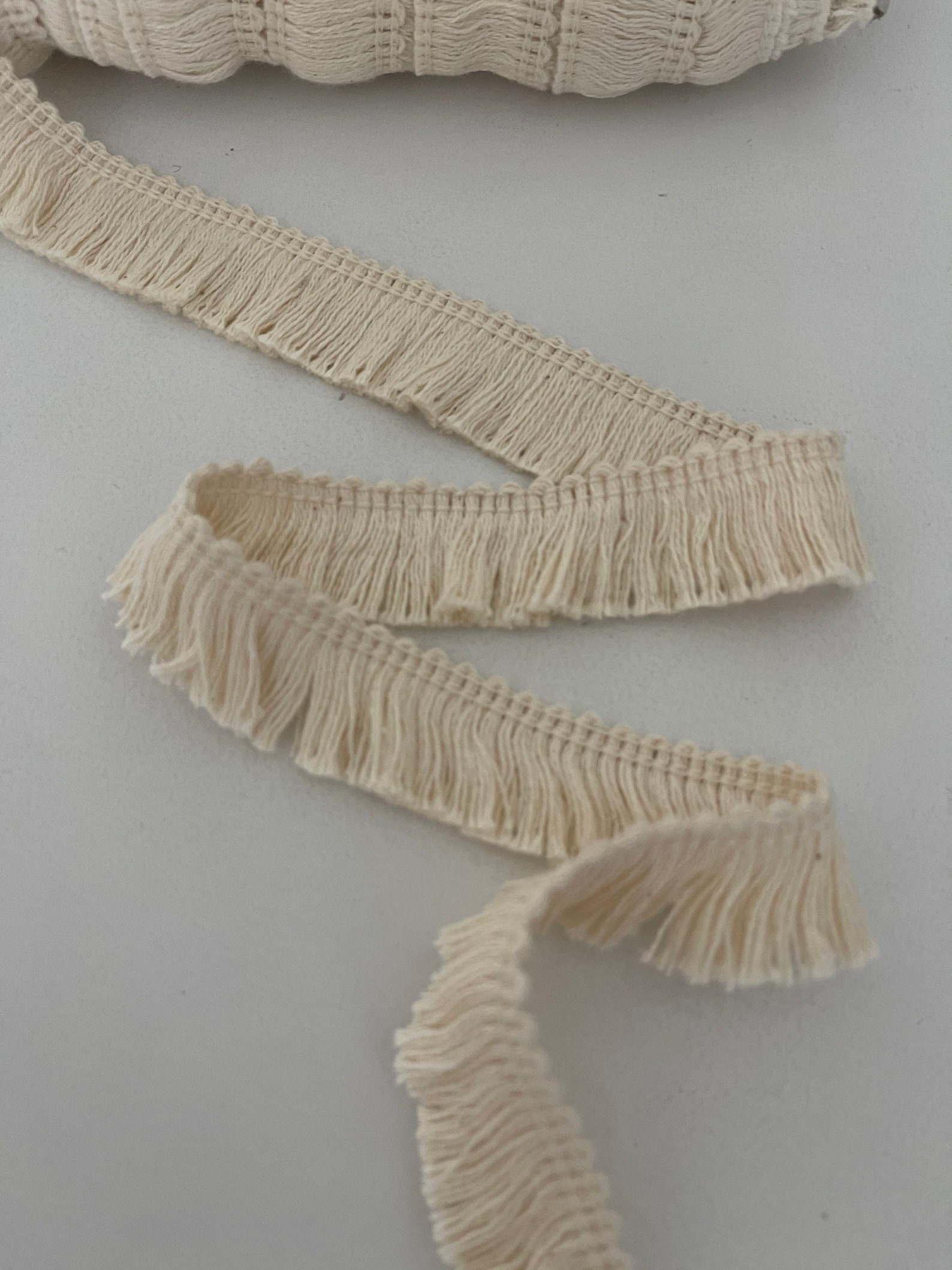 3 YARDS Natural Cotton Brush Fringe Trim Novelty Stitch Border Etsy