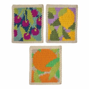 Zest Lemon Crochet Tapestry PATTERN (PDF), DIY Wall Hanging image 6