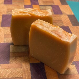 Grapefruit scent Goat Milk Soap - Handmade - Gift  - All Natural Soap - Palm and Phthalate Free -