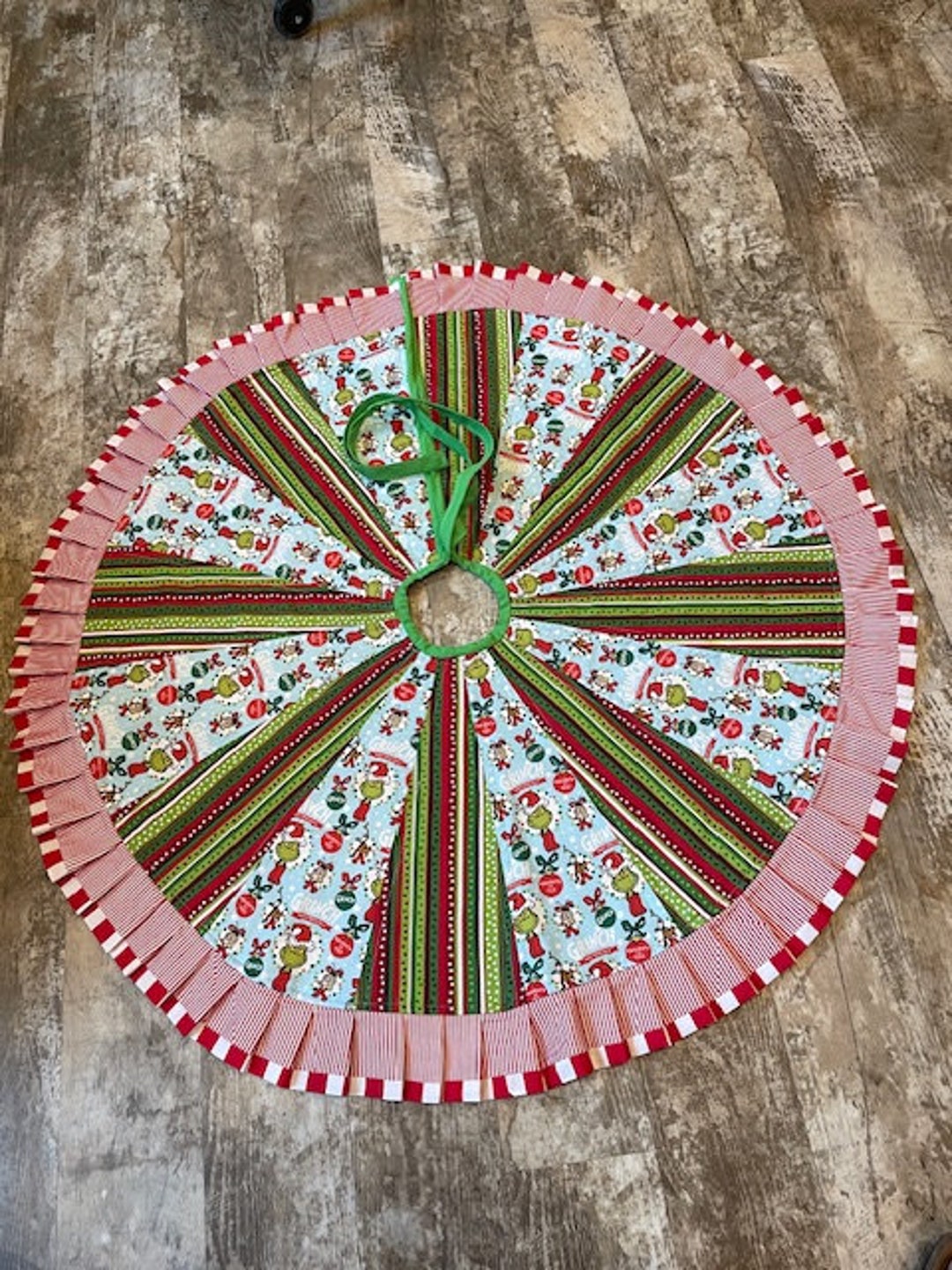 Grinch Tree Skirt Grinch Christmas Tree Skirt Christmas Tree Etsy