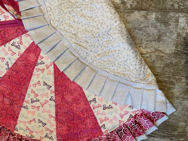 Barbie Tree Skirt, Barbie Christmas Tree Skirt, Barbie, Christmas Tree Skirt, Tree Skirt