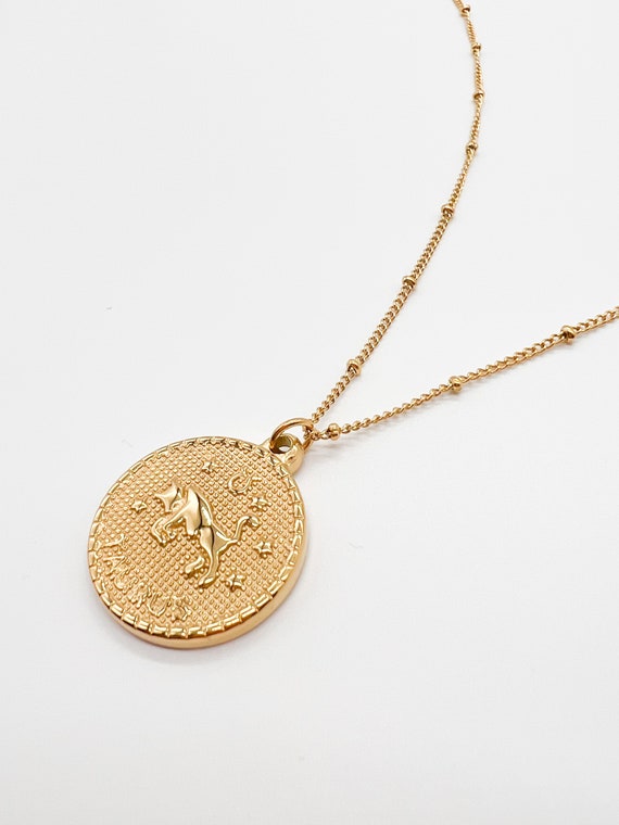 Taurus Necklace 18K Gold Plated Zodiac 