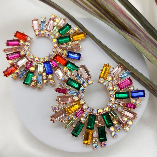 Cluster Earrings - Etsy