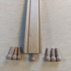 Chevilles de rechange pour voie ferrée en bois (lot de 6 ou 12)