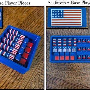 USA-Themed Settlers Pieces – Cities, Knights, Settlements, Ships & Roads for Patriotic Play