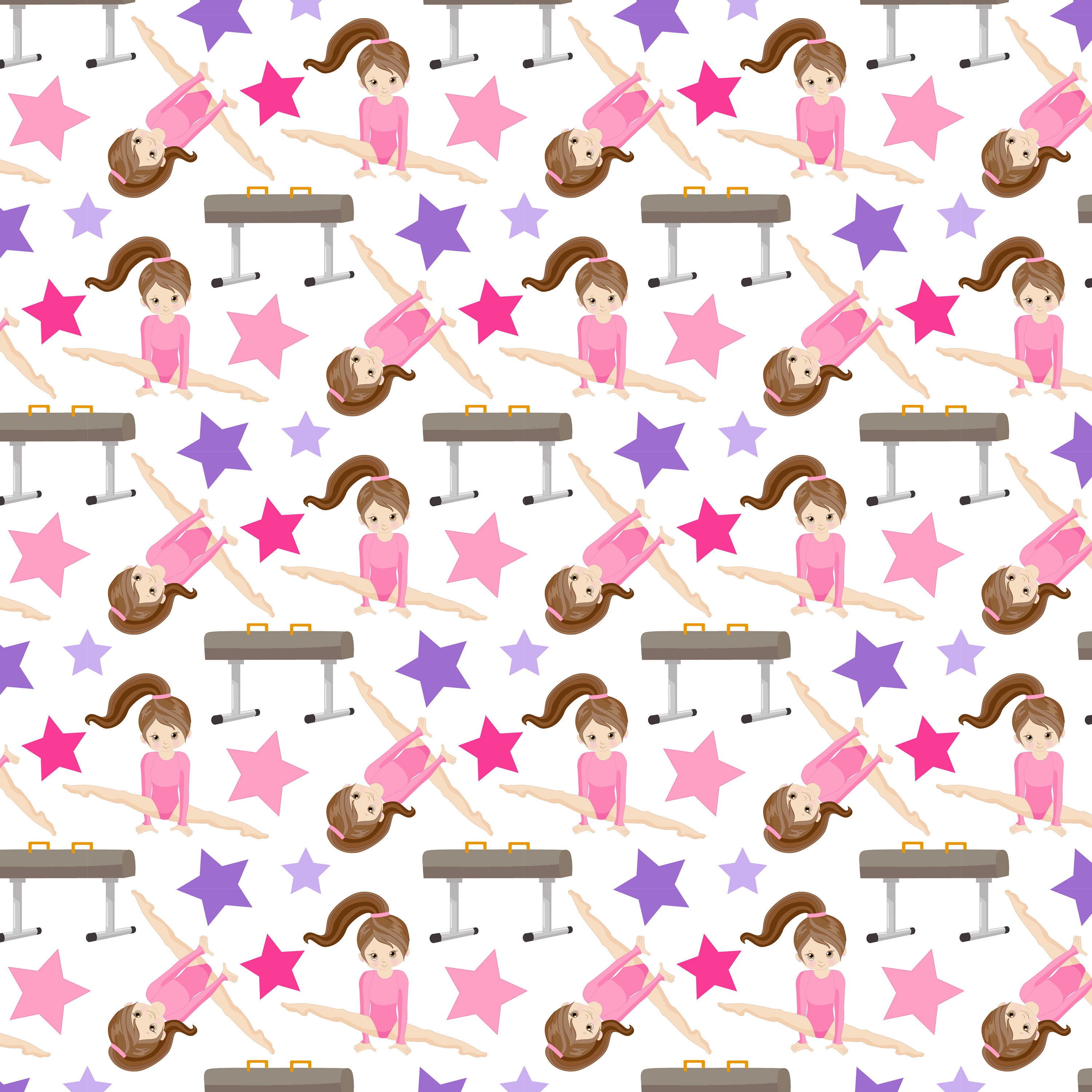 SMALL Fabric Panel Gymnast Gymnastics 100 Cotton Fabric Panel Etsy