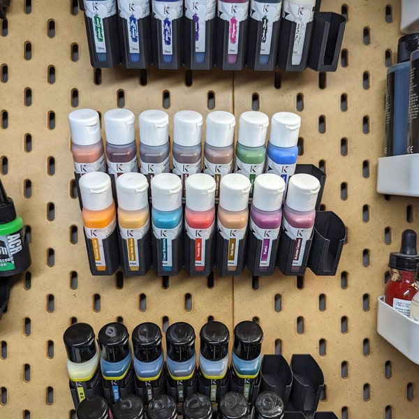 Kimera Kolors paints holder - Ikea Skadis 16 bottle rack