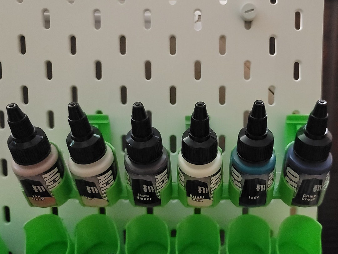 Monument Paints Proacryl Ikea Skadis 6 Bottle Rack Etsy