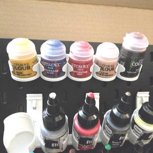 Citadel games workshop paint holder - slanted 5 and 6 holder for IKEA Skadis board