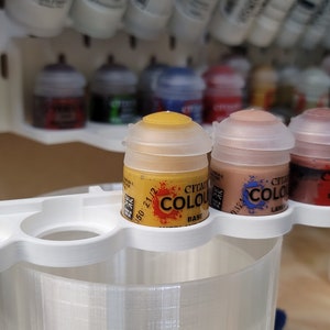 Citadel Games Workshop Paint Pot Holder for IKEA Skadis pegboard (5 paint holder)