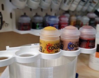 Citadel Games Workshop Paint Pot Holder for IKEA Skadis pegboard (5 paint holder)