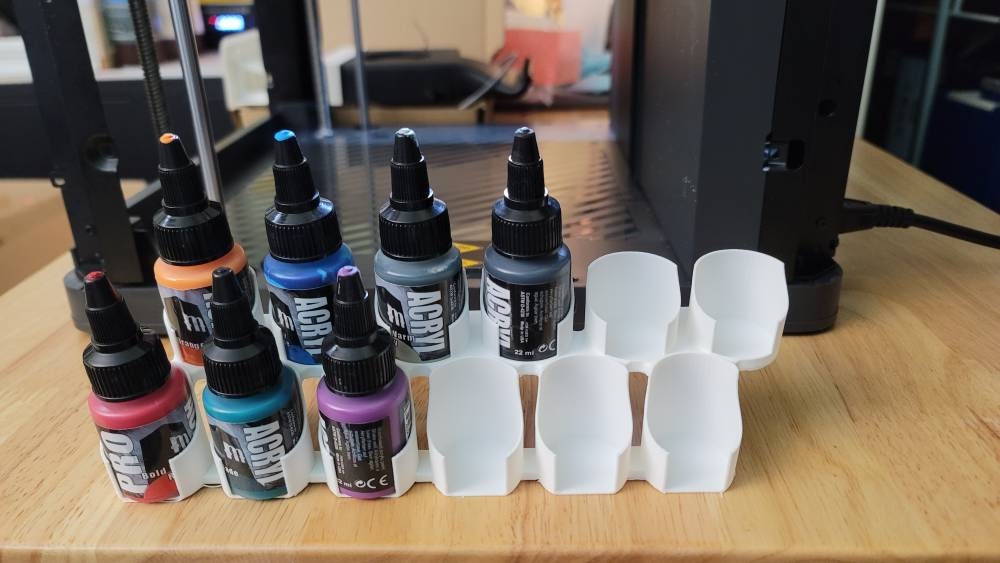 Monument paints pro-acryl - for 1" Pegboard - 12 bottle rack