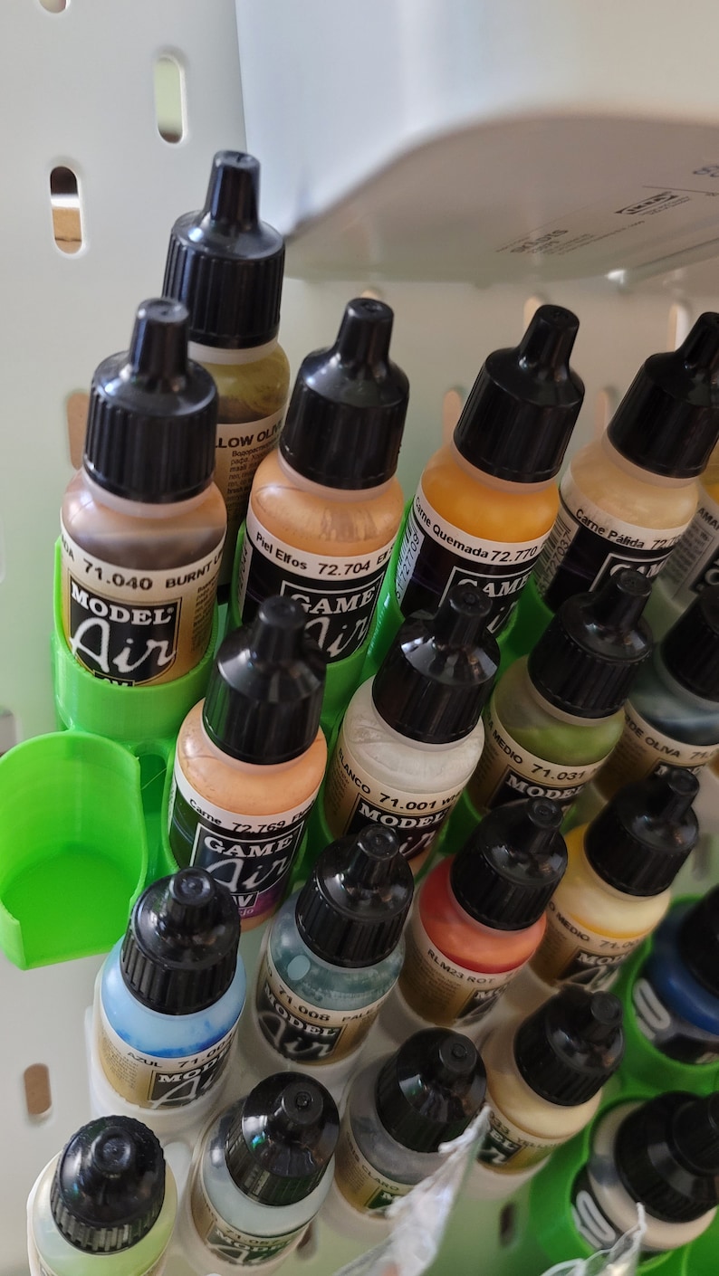 Vallejo Paints Ikea Skadis 8 Bottle Rack Etsy