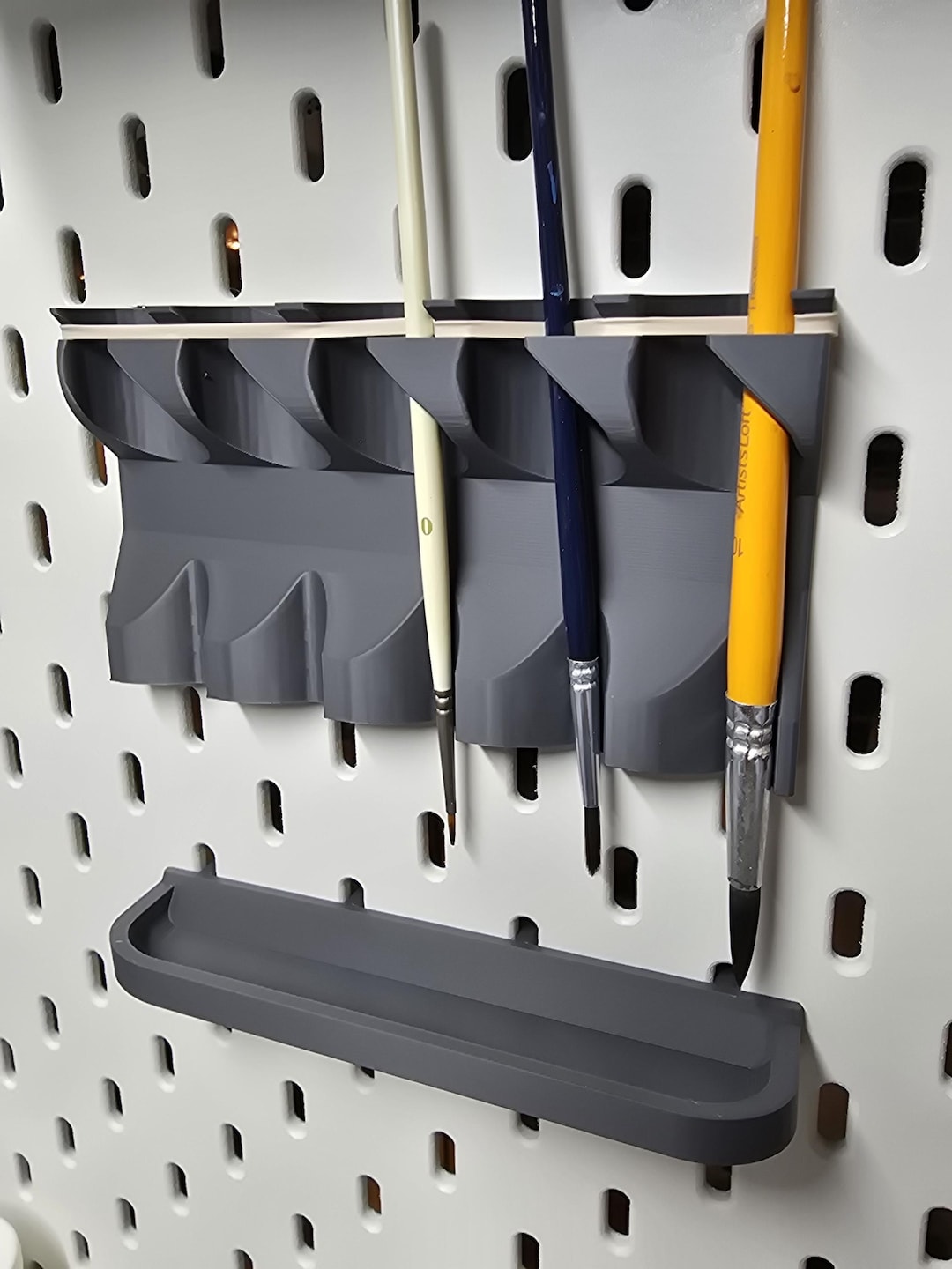 Ikea Skadis Paint Brush Holder and Drip Tray - Comes in Multiple Colors ...