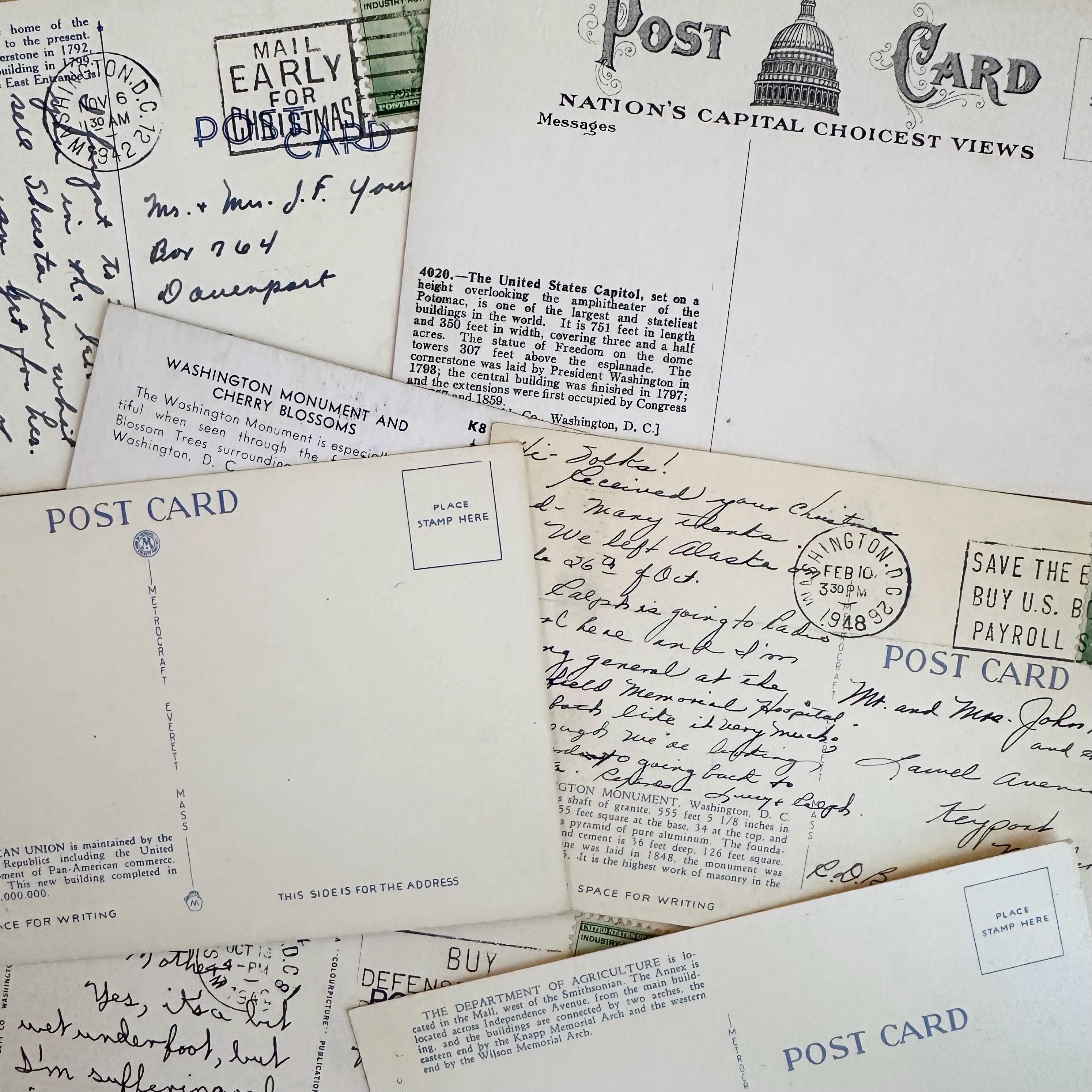 Vintage Washington DC Postcard Sets, Political Memorabilia - Etsy