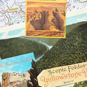 Vintage Nature and National Park Travel Ephemera Pack: Scrapbook Paper Pieces image 5