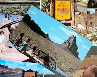 Vintage New Mexico Postcard Set: Unique Desert Travel Souvenirs