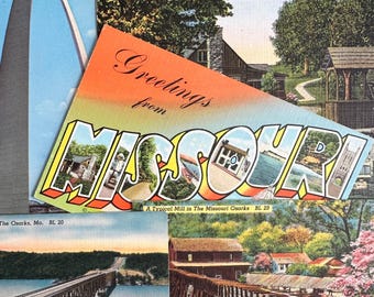 Vintage Missouri Postcard Sets