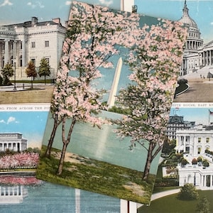 Set of Vintage Washington DC Postcards, Washington DC post card, Washington DC gifts, Washington dc memorabilia, postcards to frame