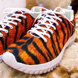 Mens/Unisex Tiger Athletic Sneakers - Galactivated Flyknit Shoes - The Coolest Cat footwear - CC-1s