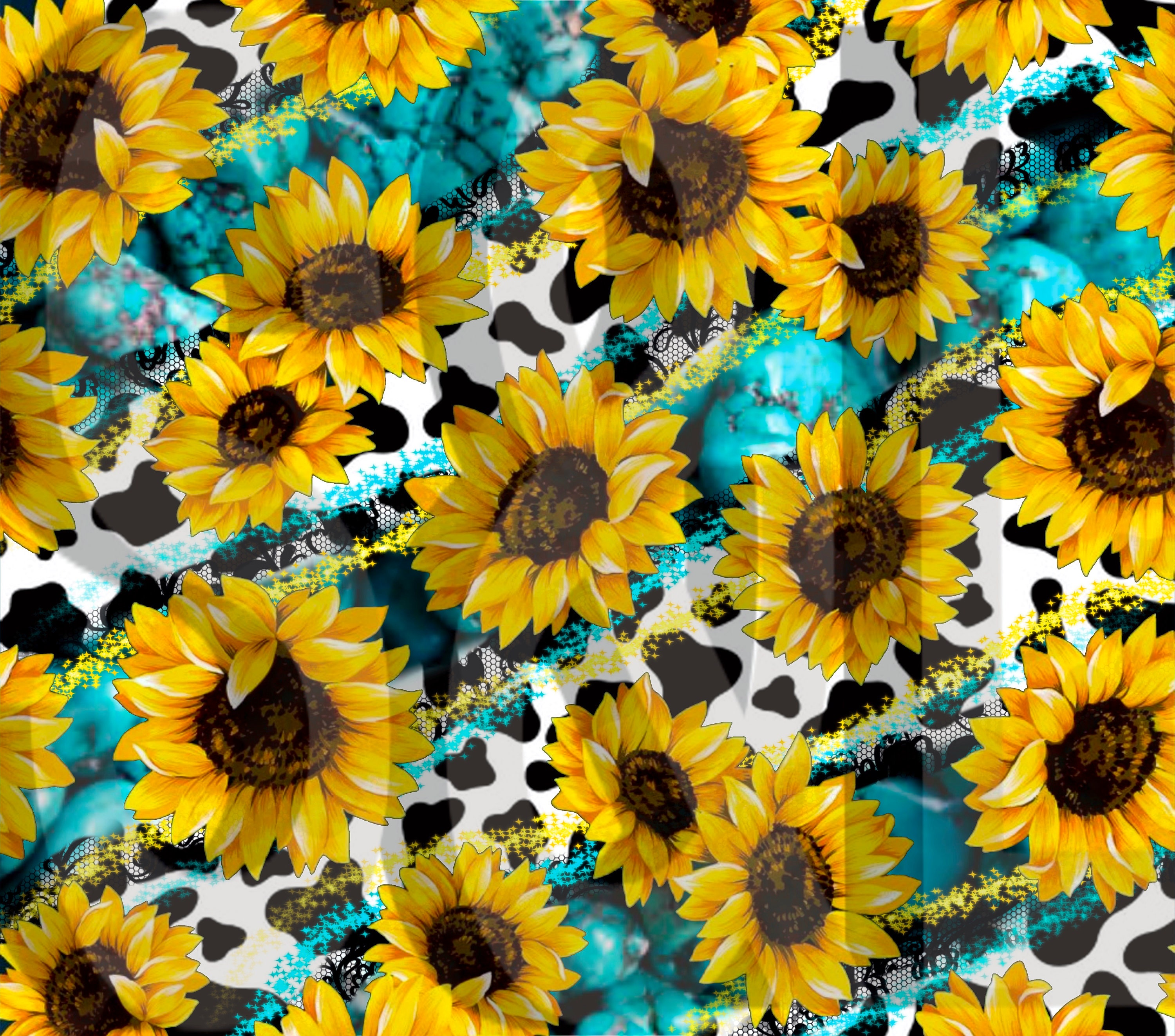 Share 55+ cow print and sunflower wallpaper in.cdgdbentre