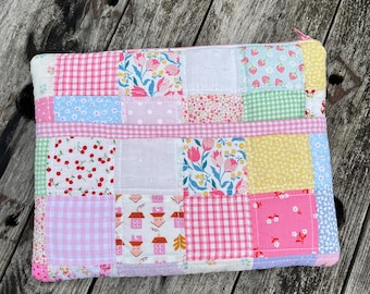 Handmade Quilted Patchwork Laptop Case – Made to Order & One of a Kind