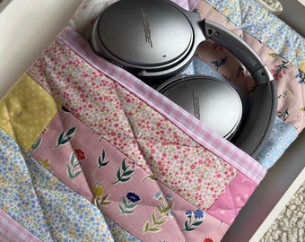 Handmade Quilted Patchwork Laptop Case – Made to Order & One of a Kind