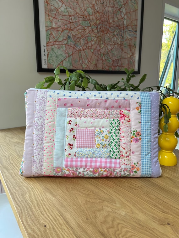 Handmade Quilted Patchwork Laptop Case – Made to Order & One of a Kind